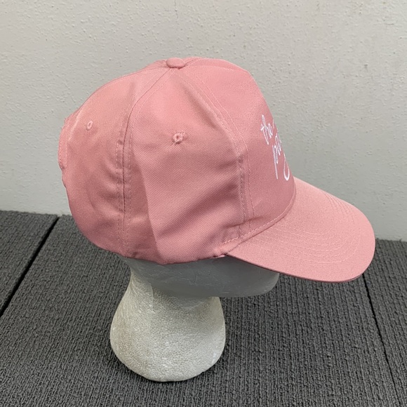 The Party Baseball Hat Womens One Size Pink Blush White Strapback Gertex - Picture 8 of 12